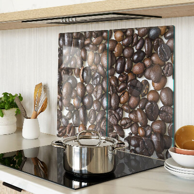 Glass kitchen board Coffee beans