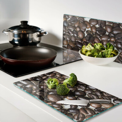 Glass kitchen board Coffee beans