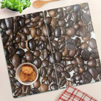 Glass kitchen board Coffee beans