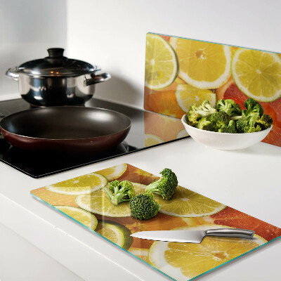 Glass kitchen board Citrus and citrus fruits