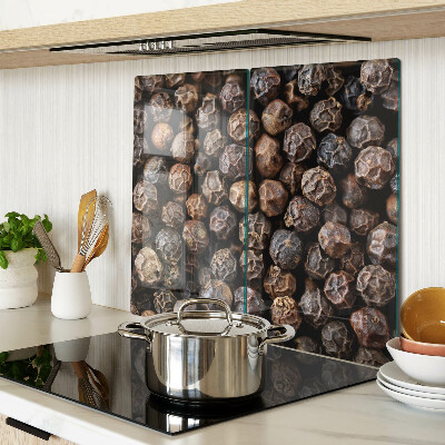 Glass kitchen board Peppercorns