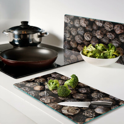 Glass kitchen board Peppercorns