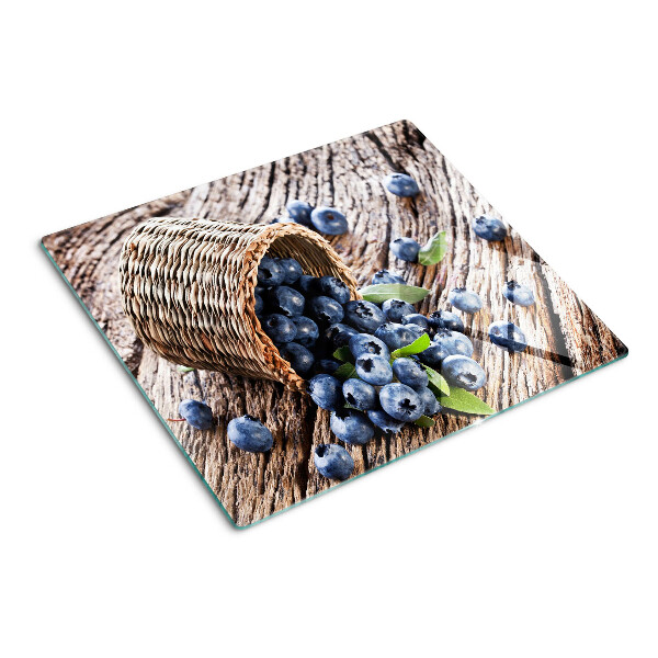 Glass kitchen board Berries in a basket