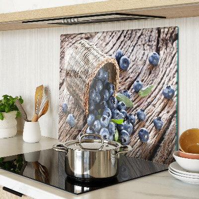 Glass kitchen board Berries in a basket