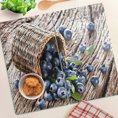 Glass kitchen board Berries in a basket
