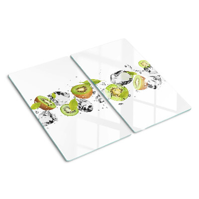Glass kitchen board Fruit in ice