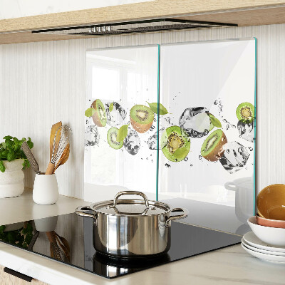 Glass kitchen board Fruit in ice