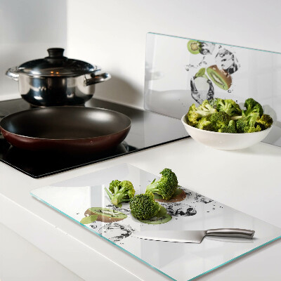 Glass kitchen board Fruit in ice
