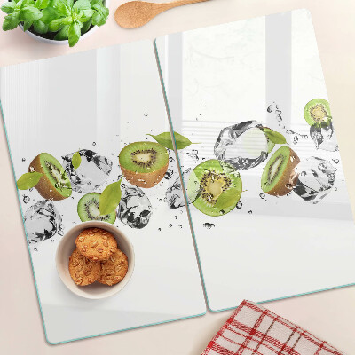 Glass kitchen board Fruit in ice
