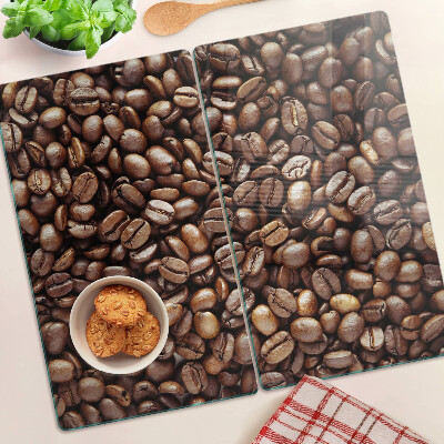 Glass kitchen board Coffee beans