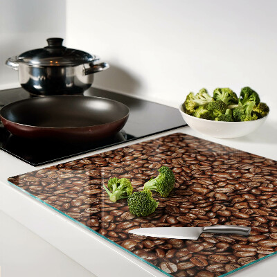 Glass kitchen board Coffee beans