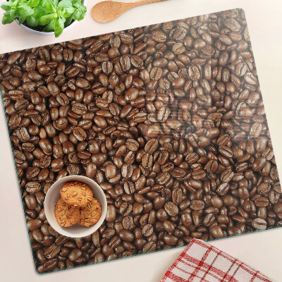 Glass kitchen board Coffee beans