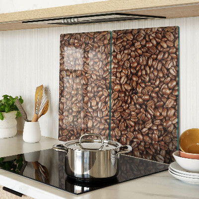 Glass kitchen board Coffee beans
