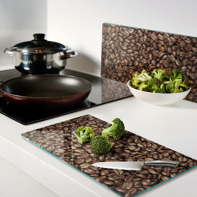 Glass kitchen board Coffee beans