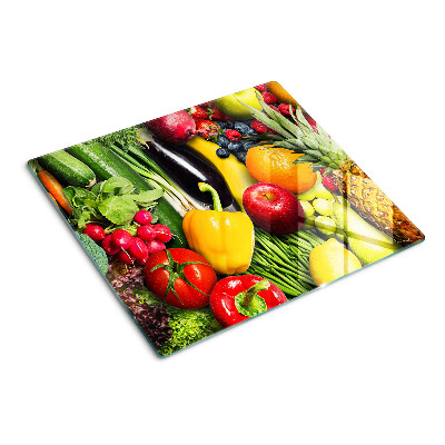 Glass chopping board Fruits and vegetables