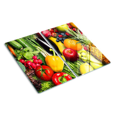 Glass chopping board Fruits and vegetables