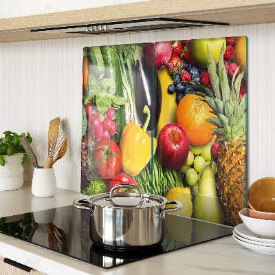 Glass chopping board Fruits and vegetables