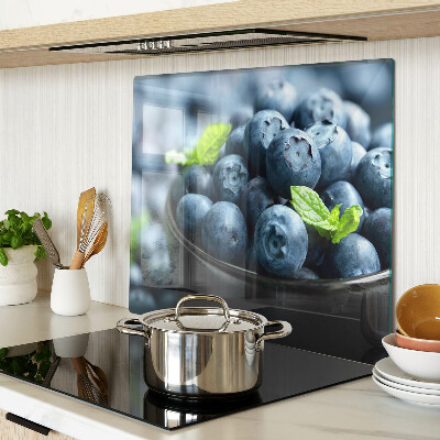 Glass kitchen board Berries in a bowl