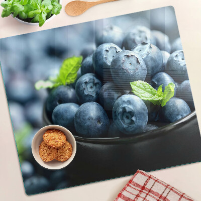 Glass kitchen board Berries in a bowl