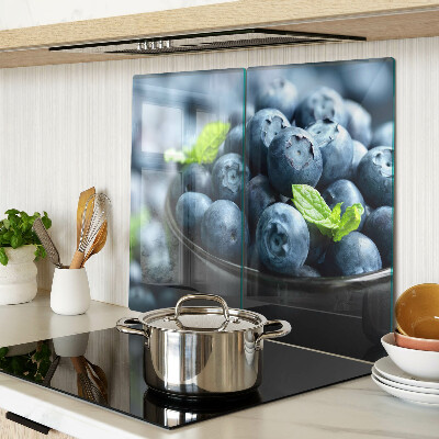 Glass kitchen board Berries in a bowl