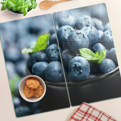 Glass kitchen board Berries in a bowl