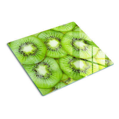Glass chopping board Kiwi slices