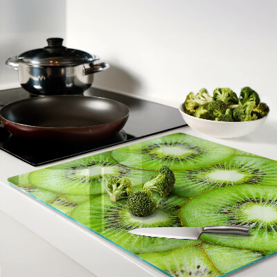 Glass chopping board Kiwi slices