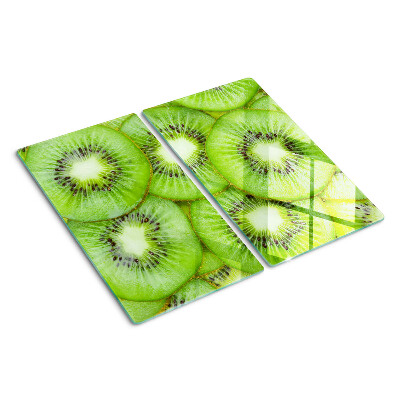 Glass chopping board Kiwi slices
