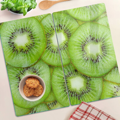 Glass chopping board Kiwi slices