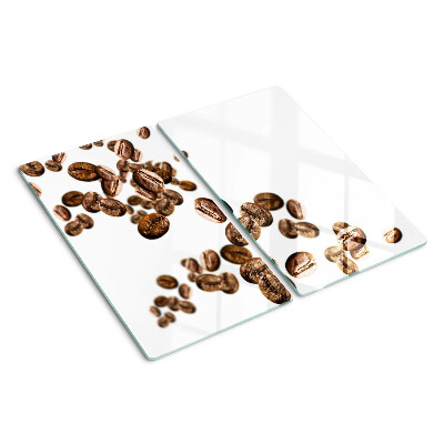Glass kitchen board Coffee beans in motion