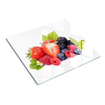 Glass kitchen board Forest fruits