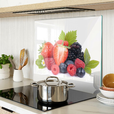 Glass kitchen board Forest fruits