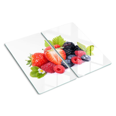 Glass kitchen board Forest fruits