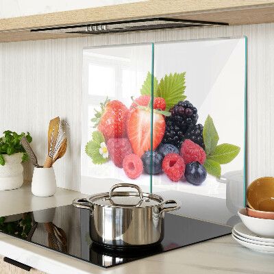 Glass kitchen board Forest fruits