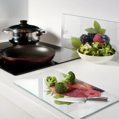 Glass kitchen board Forest fruits