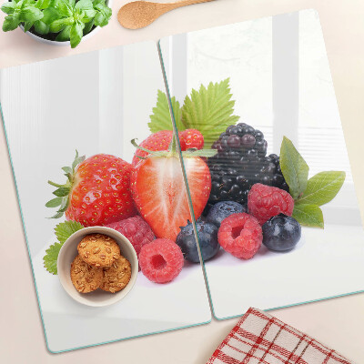 Glass kitchen board Forest fruits