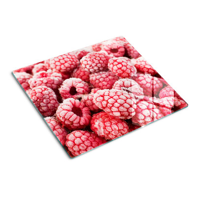 Glass chopping board Raspberries in a fresh edition