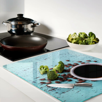 Glass kitchen board Coffee and coffee beans