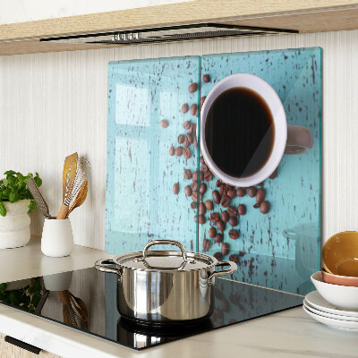 Glass kitchen board Coffee and coffee beans