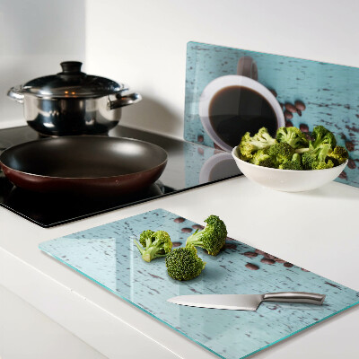 Glass kitchen board Coffee and coffee beans