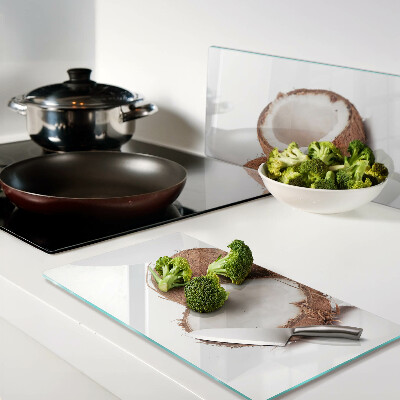 Glass chopping board Coconut flies