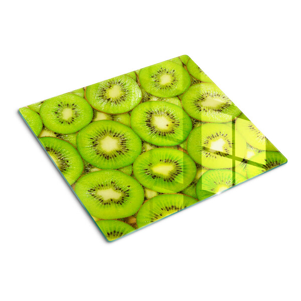 Glass kitchen board Kiwi slices