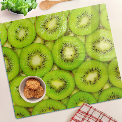 Glass kitchen board Kiwi slices