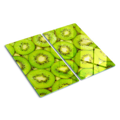 Glass kitchen board Kiwi slices