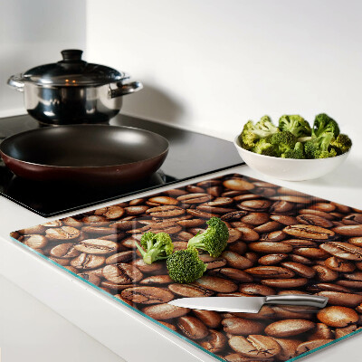 Glass kitchen board Coffee beans
