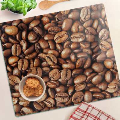 Glass kitchen board Coffee beans