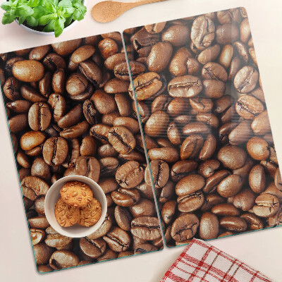 Glass kitchen board Coffee beans