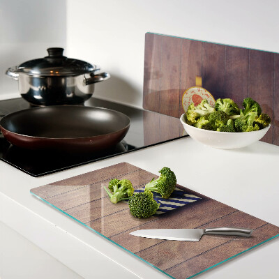 Glass chopping board A gift with a heart on a cup