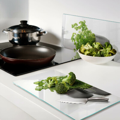 Glass kitchen board Herbs in pots