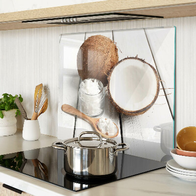Glass kitchen board Coconut and its products